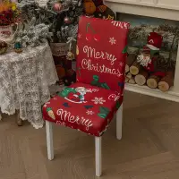在飛比找蝦皮購物優惠-聖誕椅子套新款裝飾餐椅套節日裝飾彈力椅背套耶誕節桌布椅套