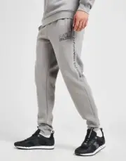 EA7 Emporio Armani Men's Tape Logo Premium Joggers Grey