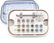 Angzhili 16-Piece Dental Implant Restoration Tool Kit,Screwdriver Tool Kit,Ratchet Drivers,Torque Wrench