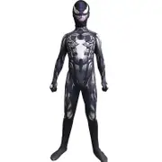 Kids Venom Character Cosplay Jumpsuit Full Head Cover Costume Halloween - 11-12 Years
