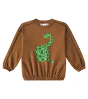 [Mini Rodini] Mini Rodini Snake cotton sweatshirt Y 8/9 brown