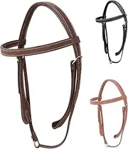 Majestic Ally Padded Browband Leather Headstall for Horses