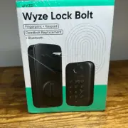 Wyze Smart Lock Fingerprint Deadbolt App-Controllable in Matte Black Keypad NEW