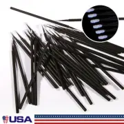 100 Micro Brushes Applicators Microbrush Dental Ultrafine Black 1.2 mm