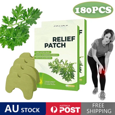 12-180Pcs Knee Plaster Sticker Wormwood Extract Waist Neck Pain Relief Patches