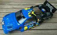 在飛比找Yahoo!奇摩拍賣優惠-庫存出清 1/10 HPI racing 房車車殼 藍色 噴