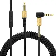 Sqrgreat Major 3 Cable with Microphone Replacement for Marshall Major 2 Major 3 Major 4 Monitor II Mid A.N.C Headphones (3.5mm Plug, 4Ft Extended to 8.2Ft)