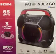 ION Audio Pathfinder Go Portable Bluetooth 3 Speaker Rechargeable Sound System