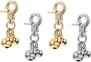 BCOATH Pet Collar Bell Pendant Zinc Alloy Keychain for Cat Dog Decorative Bells for Diy Projects