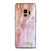 Samsung Galaxy S9 Skins Wrap - Rose Peach Pink Marble Pattern