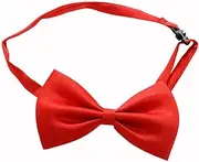 [OATIPHO] Bow Tie for Graduation Red Bow Tie Clip Bow Tie Mens Necklace Navy Bow Ties for Men Red Bowtie Neck Tie Necklaces for Men Clip Ties Tied Mens Bow Ties Tie Clips Gold Bow Tie