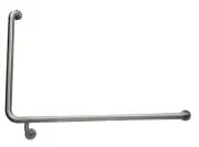 Mobi 90-DEGREE GRAB RAIL 940x600mm Right Hand,Wall Mounted,Satin Stainless Steel