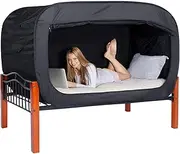Pop Up Privacy Tent for Indoor Use Bed Canopy for Sleeping Bed Tent Double Door with Mosquito Mesh Window