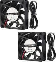 DIANN 2pcs 6015 Fan 5V 60x60x15mm Brushless Computer CPU Heat Sink Cooling Cooler Fan 60mm x 15mm USB Fan for DIY PC Case Fan