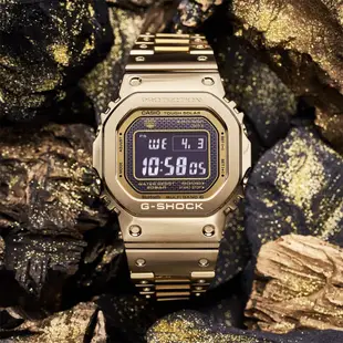 CASIO 卡西歐G-SHOCK 經典金屬藍牙電波腕錶-金(GMW-B5000GD-9 )