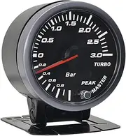 BGBLKLGPPN 60mm Car Turbo Boost Gauge Warning Function Automotive Instrument Turbin Pressure -1~3 Bar Meter Boost Gauge