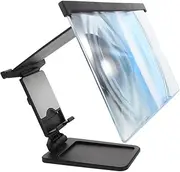 LABRIMP Phone Screen Magnifier Phone Prop Stand Holder for Cell Phone Projection Amplifier Support Screen Magnifier for Cell Phone Cellphone Stand Cell Phone Holder Black Acrylic