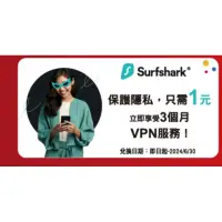 在飛比找蝦皮購物優惠-7-11福袋優惠卷 Surfshark