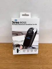 Strike Boss Portable Bluetooth Handsfree Car Kit 2 Phone Connection