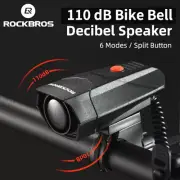 ROCKBROS Bike Bell 120 dB Remote Control 6 Voices MTB Road Cycling Electric Horn