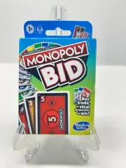 New Monopoly BID Card Game Buy, Trade, or Steal Properties To Win