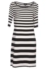 Varigated Stripe Shift Tunic--HOW-331B137H