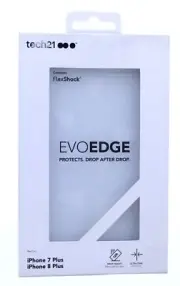 Tech21 Evo Edge Clear White Case For iPhone 7 Plus And 8 Plus