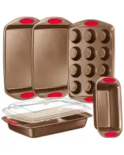 Nutrichef 6pc Carbon Steel Bakeware Set