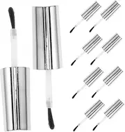 VINTORKY Gel Base Top Coat Nail Polish Bottle Caps Brush Replacement Brush 10pcs Set