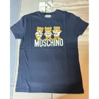 在飛比找蝦皮購物優惠-全新Moschino新款超可愛三隻熊深藍上衣12A