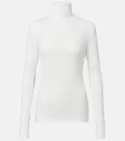 [Norma Kamali] Norma Kamali Ribbed-knit turtleneck sweater AU 10 white