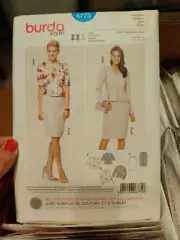 Burda Style sewing pattern uncut brand new 6775 suit US size 10-20
