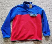 NWT New Patagonia Men's LW Synchilla Snap T Pullover Touring Red Size Large L