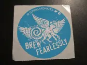 FLYING MONKEYS BREWERY Chocolate Manifesto blue STICKER decal craft beer brewing