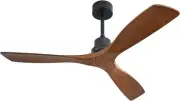 CACI Mall 52 inch Ceiling Fan Without Lights, Remote Control, Wood Modern Ret...