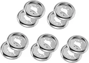 BESPORTBLE 5sets Gas Stove Switch Gas Cooktop Knob Base Replacement Handle Easy Rotation Modern Design 2pcs*5