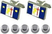 [Select Gifts] Shirt Dress Studs Recife City Brazil Flag Cufflinks