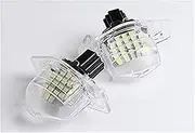 DEMULAX License Plate Light Lamp, for Insight, for Civic, Coupe White 6000K 18 SMD LIGHT Car Number Plate Light