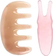Ipetboom 1 Multifunctional Scalp Y Shaped Scraping Fork Comb for Head and Facial Tension Relief Enhances for Use