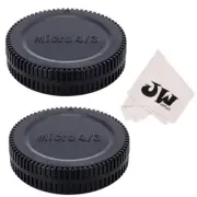 2×Body Cap+Rear Lens Cap for Olympus E-M10 III E-M5 II E-PL9 E-PL8 E-PL7 OM-1 II