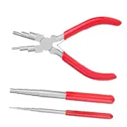 3x Wire Looping Tool Ring Forming Tool Wire Plier Loopers Bail Making Pliers