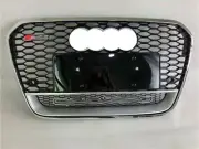 For AUDI A6 C7 RS6 S6 2013 2015 Front Black Chrome Grille Honeycomb Mesh Quattro (for: Audi)