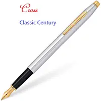 在飛比找蝦皮購物優惠-CROSS Classic 世紀亮鉻金夾鋼筆 附吸墨器/墨水
