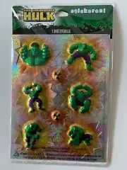Hallmark Stickeroni The Incredible HULK 1 Sheet of 8 3D Puffy Stickers Marvel