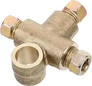 Brake Line Fittings Replacement M10 Threaded Brass Tee Fitting Precision Machined for Reliable Performance