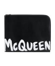 Alexander McQueen Graffiti Logo Document Holder One size Black