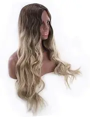 HONMEET Professional Handmade Long Curly Hair Wig Women's Cosplay Wig Comfortable for Daily Use