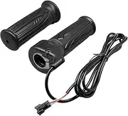 Electric Bike Accessories, 20X Full Twist Throttle,Ebike Parts for 12V 24V 36V 48V 52V 60V 72V, Right Hand Mount, 3PIN SM Plug