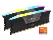 CORSAIR Vengeance RGB 64GB (2 x 32GB) 288-Pin PC RAM DDR5 6000 (PC5 48000) Deskt