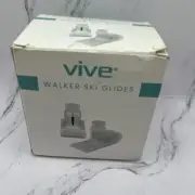 Vive Walker Ski Glides - Universal Fit Heavy Duty Tennis Ball Slide Accessories